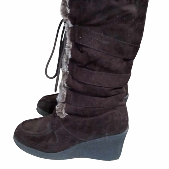 Women's Abercrombie & Fitch tall suede boots Size 9 - Picture 3 of 4